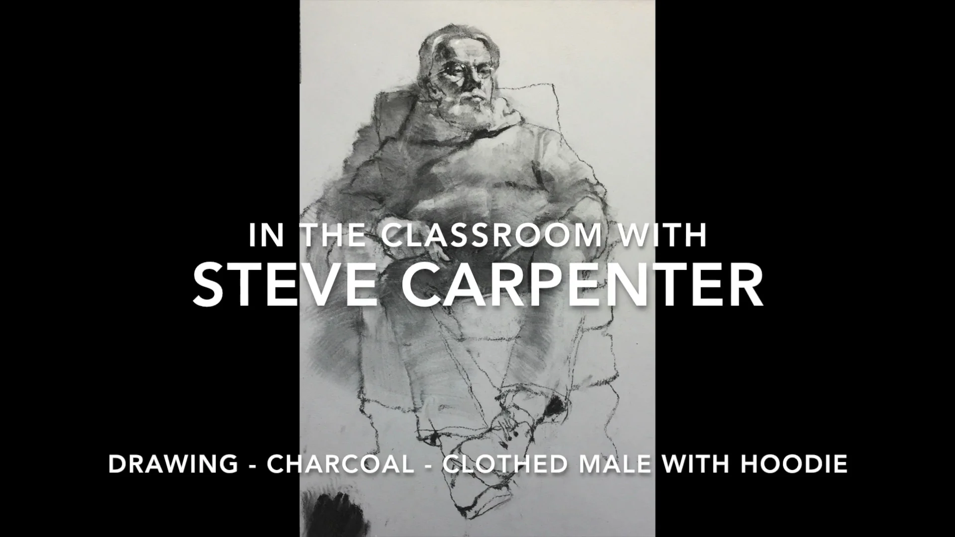PREVIEW-Drawing-Charcoal-Clothed Male With Hoodie-2064