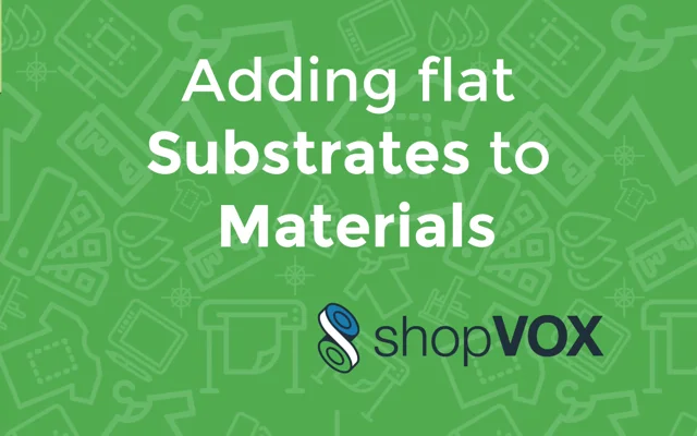 Materials - Understanding, Adding and Adjusting - shopVOX Help Center