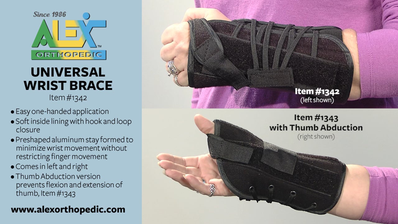 1342 Universal Wrist Brace on Vimeo