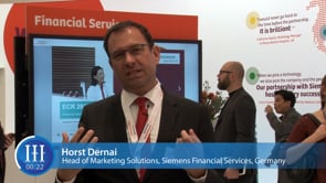 What financial solutions can Siemens offer to the healthcare industry, I-I-I Video with Horst Dernai, Siemens, Germany