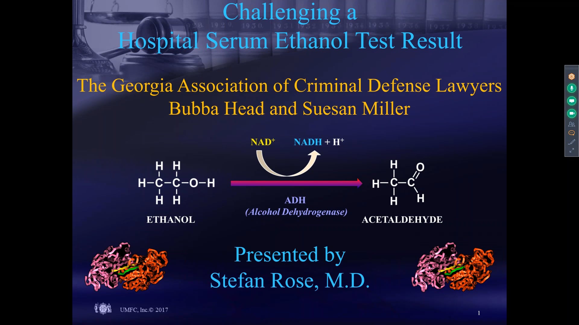 GEORGIA BAR PRESENTATION SERUM ETHANOL ERRORS