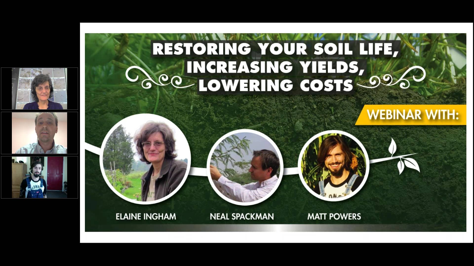 Elaine ingham restoring soil biology increasing yields and reducing
