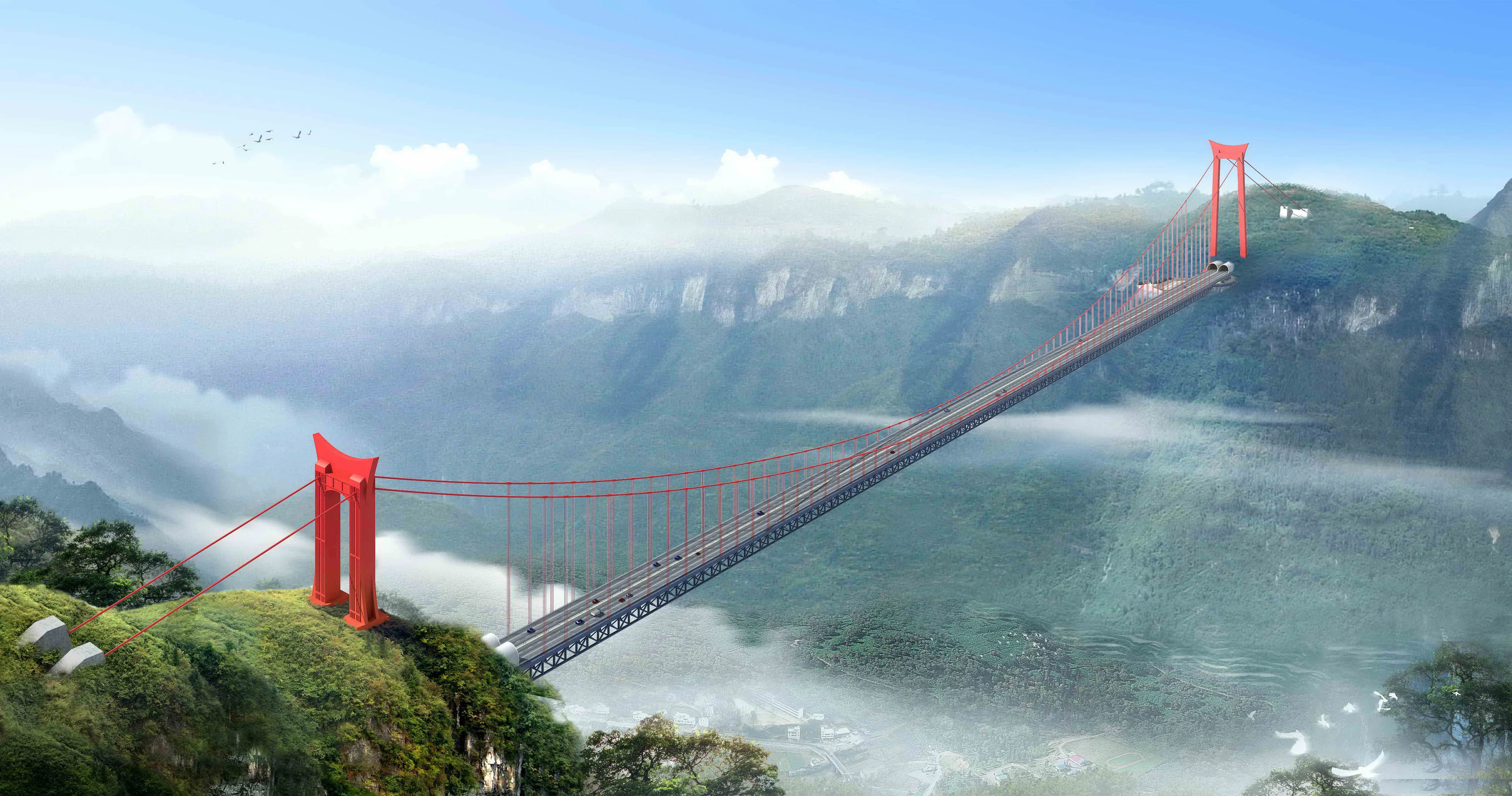 подвесные мосты в мире