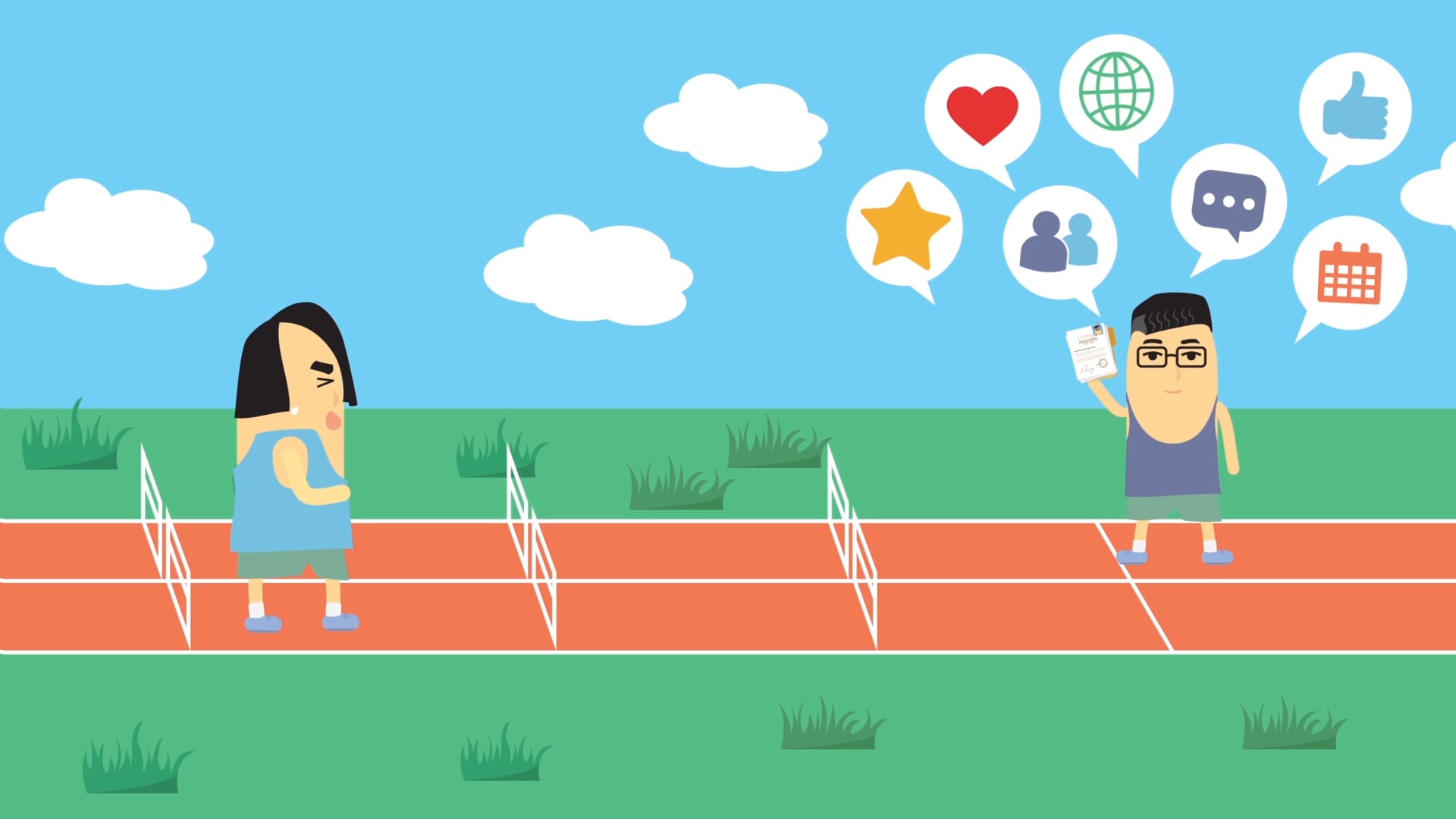 CUHK Simple Opening Sequence Animation