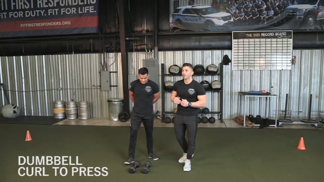 Dumbbell Curl To Press