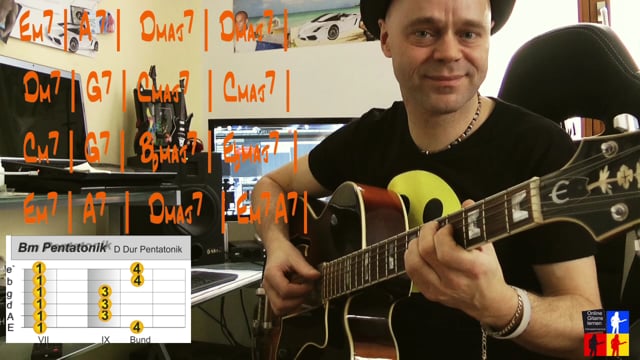 Backingtrack II-V-I Pentatonik Tune up