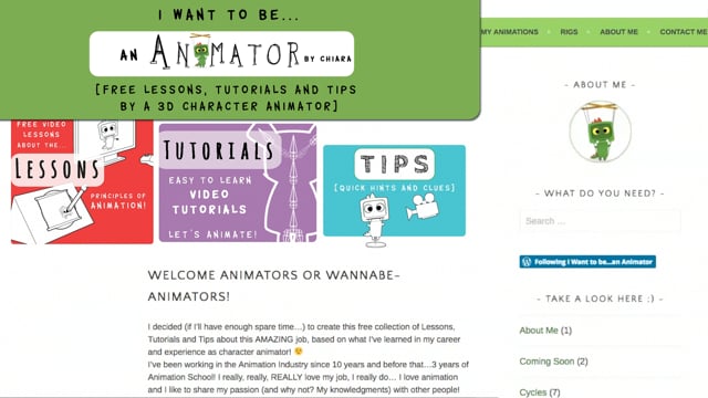I want to be...an Animator - Animation Tutorials and Lessons Blog -  Introduction in I want to be...an Animator! (Animation Tutorials) on Vimeo