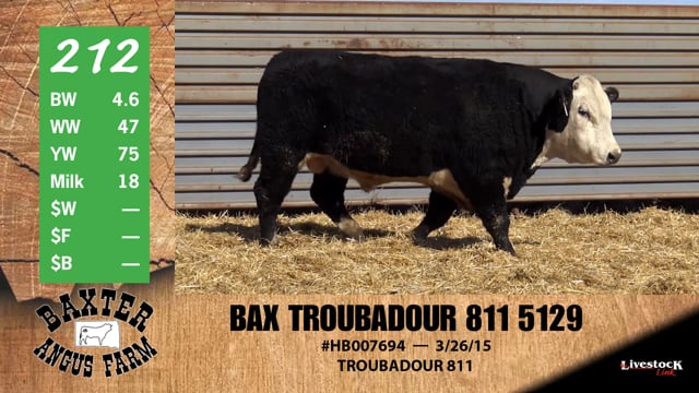 Lot #212 - Bax troubadour 811 5129