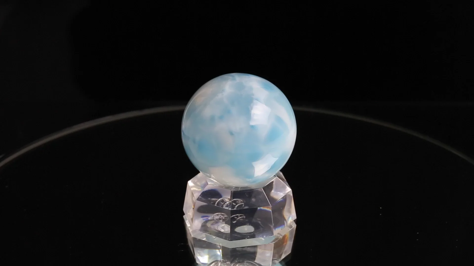 オーナー秘蔵] ラリマー 丸玉 36.5mm #U0035 - プレミアム天然石