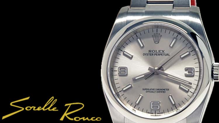 ROLEX Oyster Perpetual 36 mm Silver Indici 369 Arabi