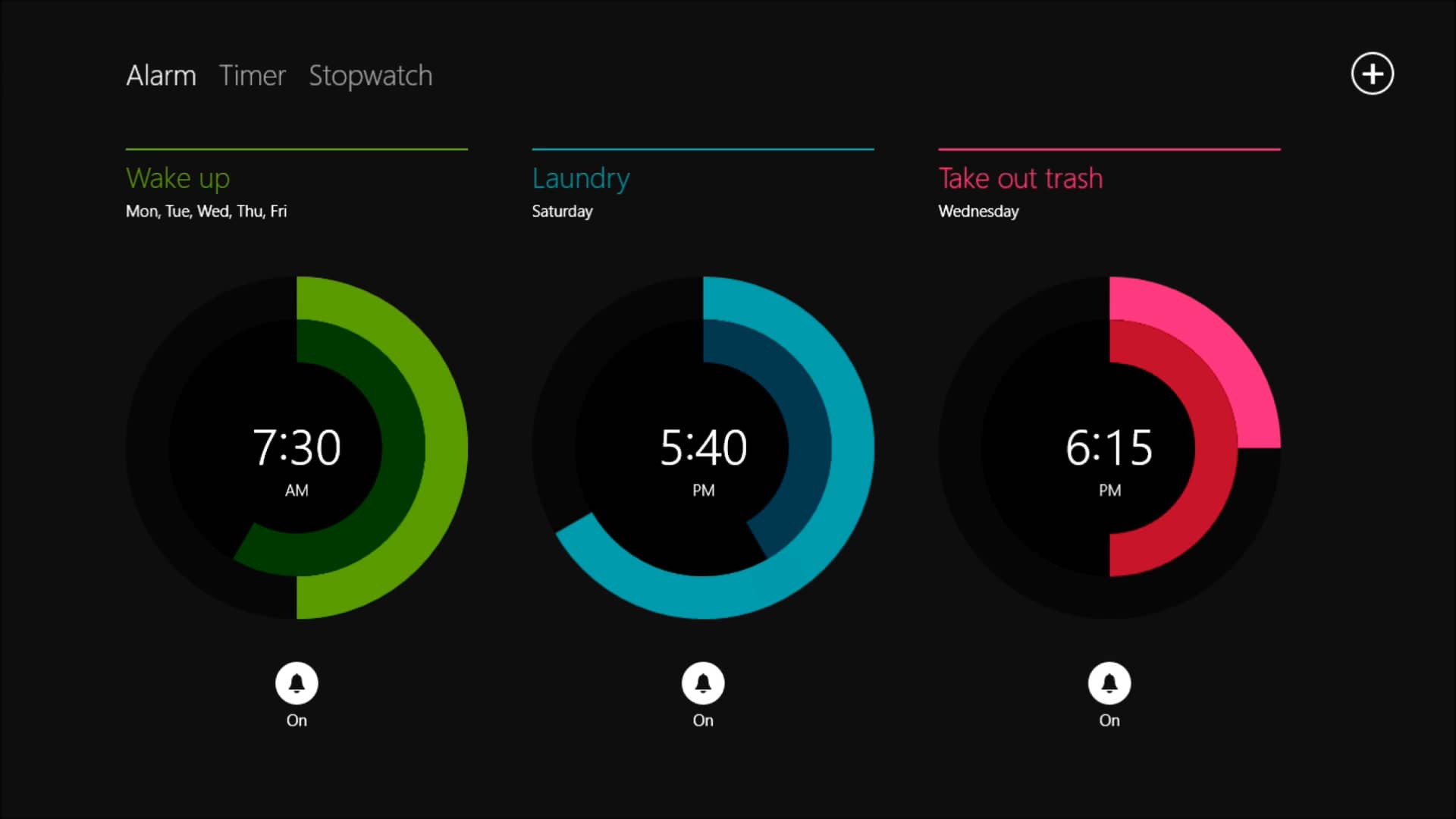 Windows 8.1 Alarms App on Vimeo