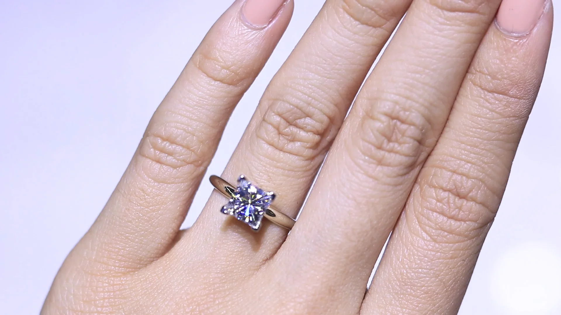 Charles & Colvard Forever ONE Colorless Square Moissanite 4 Prongs ...