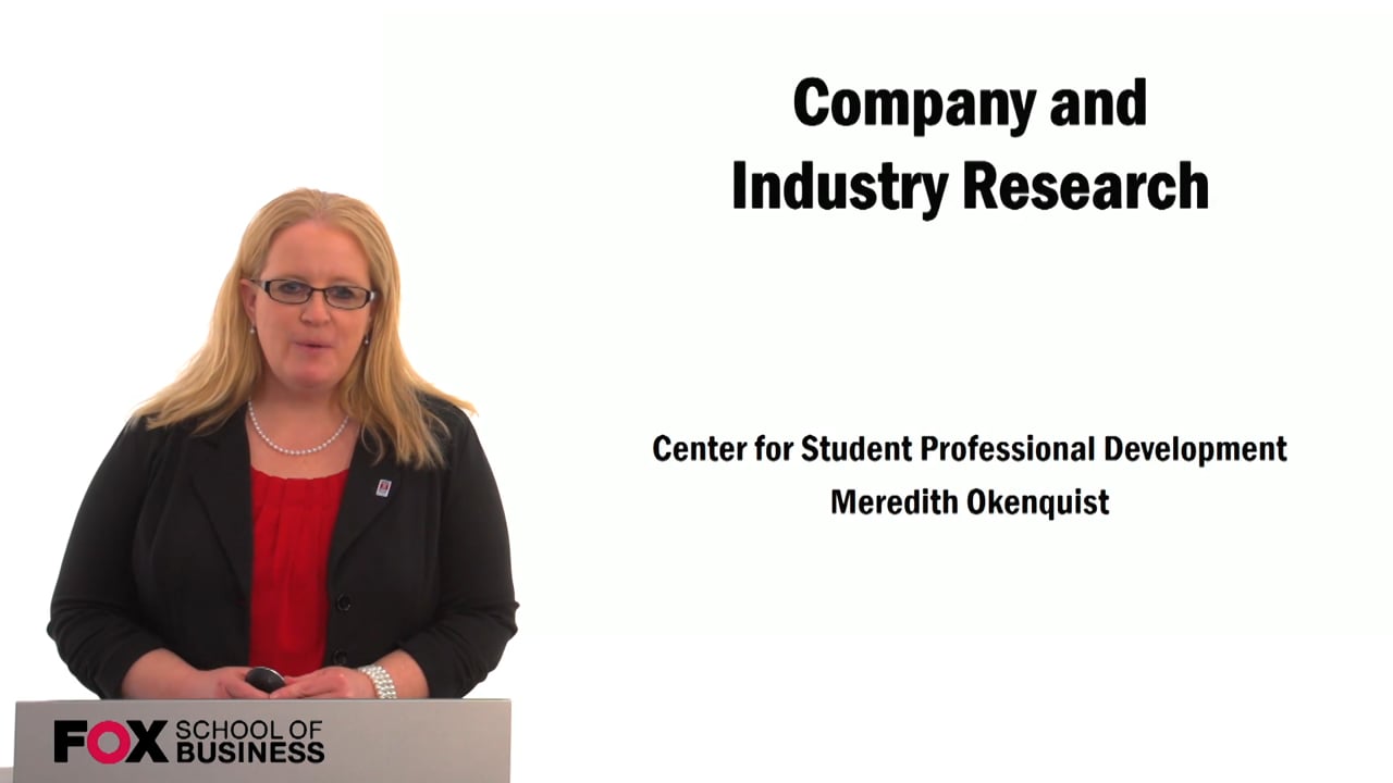 Company and Industry Research (CSPD)