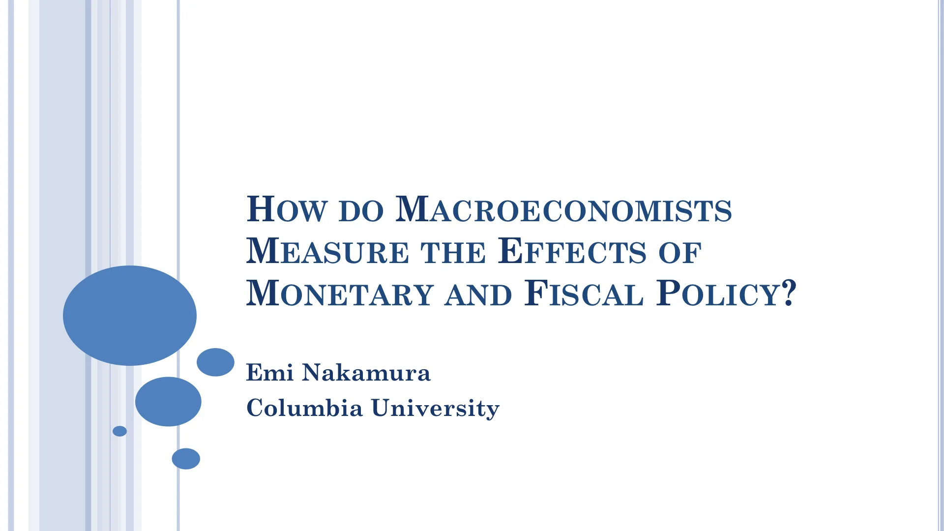 What is empirical macroeconomics? Emi Nakamura explains. : Planet Money :  NPR