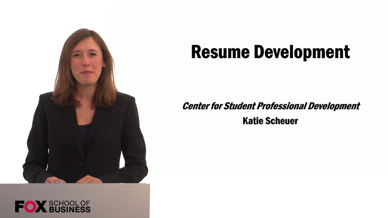 Resume Development (CSPD)