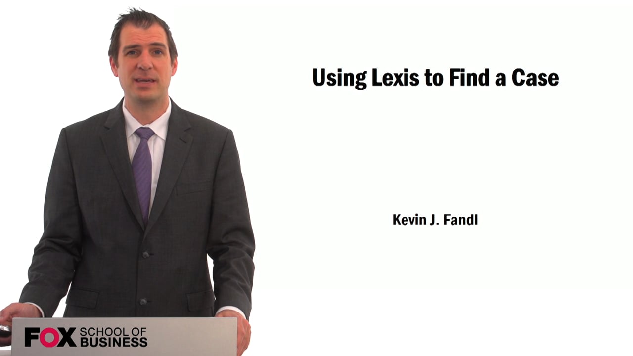 Using Lexis to Find a Case