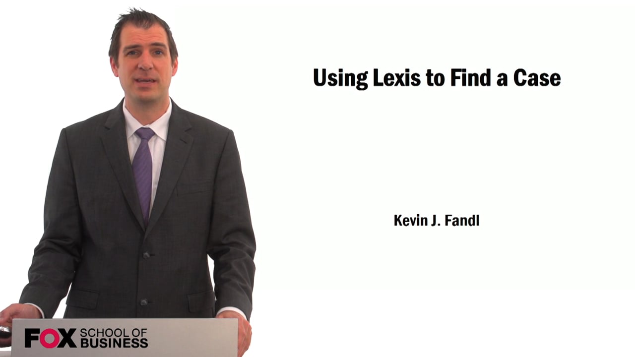 Login to view Using Lexis to Find a Case