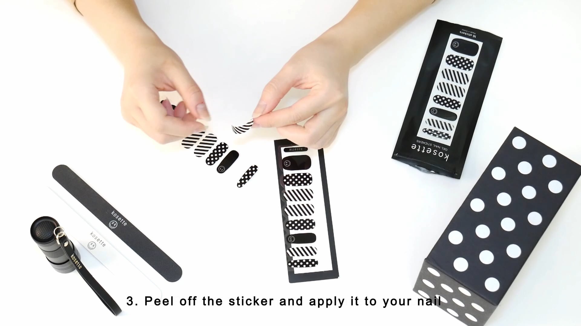 Kosette Nail Sticker Tutorial