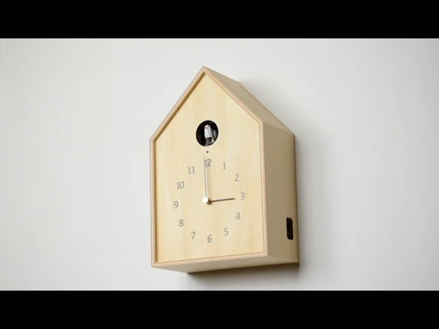 Lemnos Wall Clock Birdhouse White – Homeloo