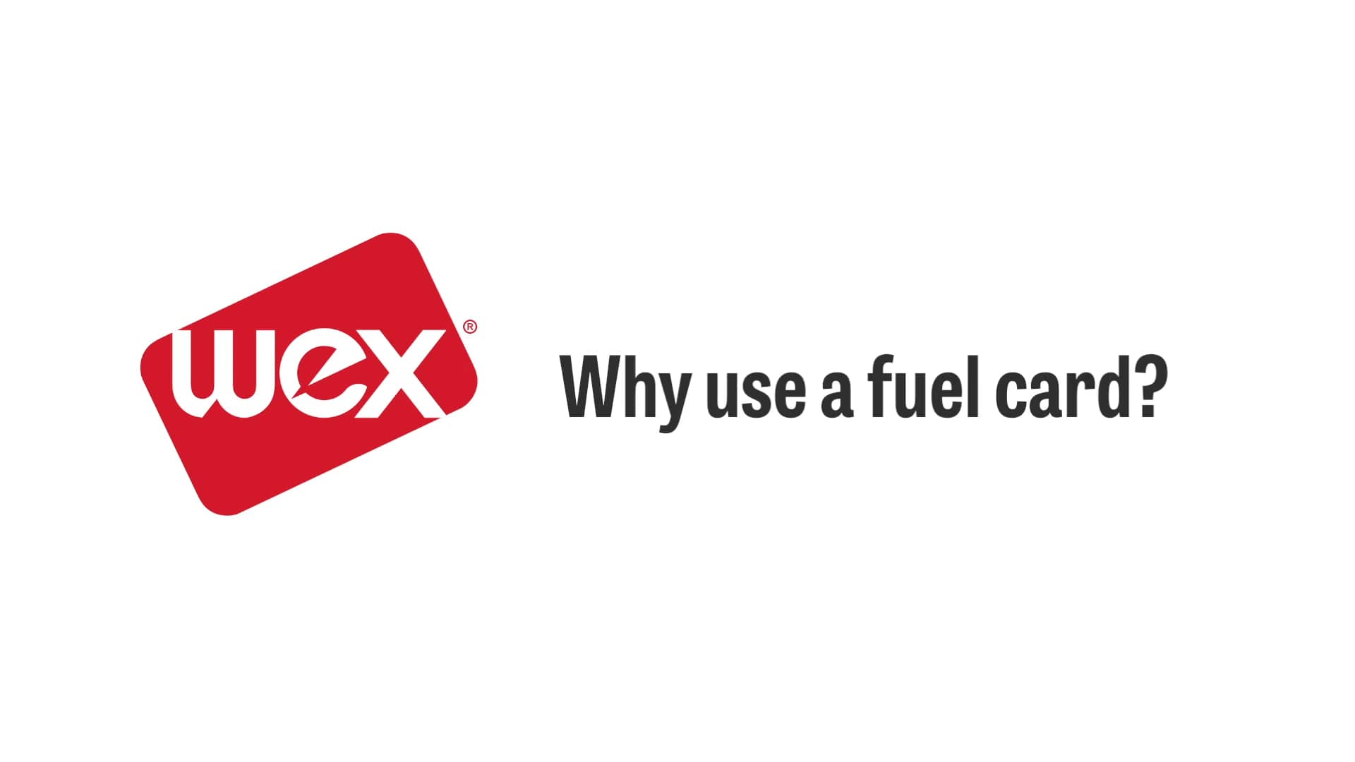 Why use a fuel card? WEX Europe Services on Vimeo