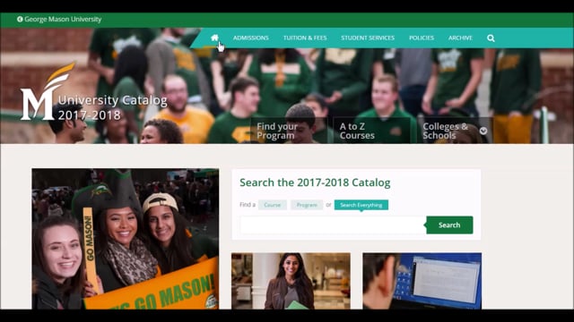 Your Mason Catalog < George Mason University