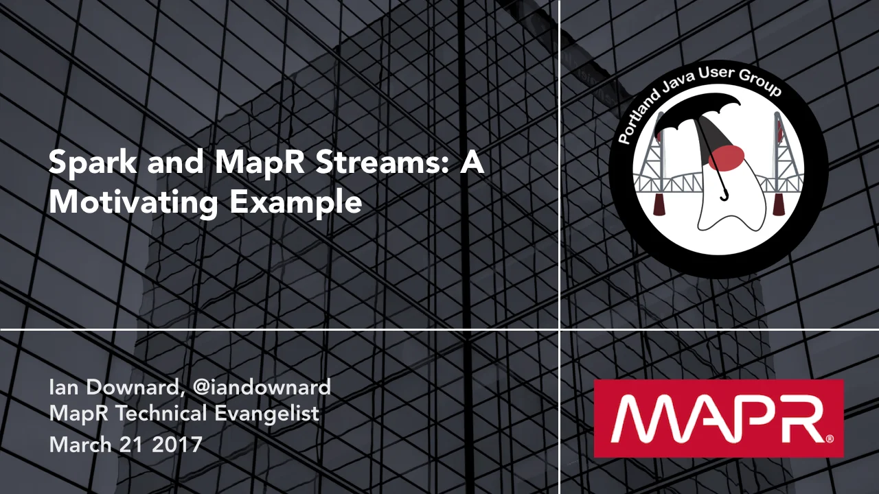 A Tutorial for Spark and MapR Streams