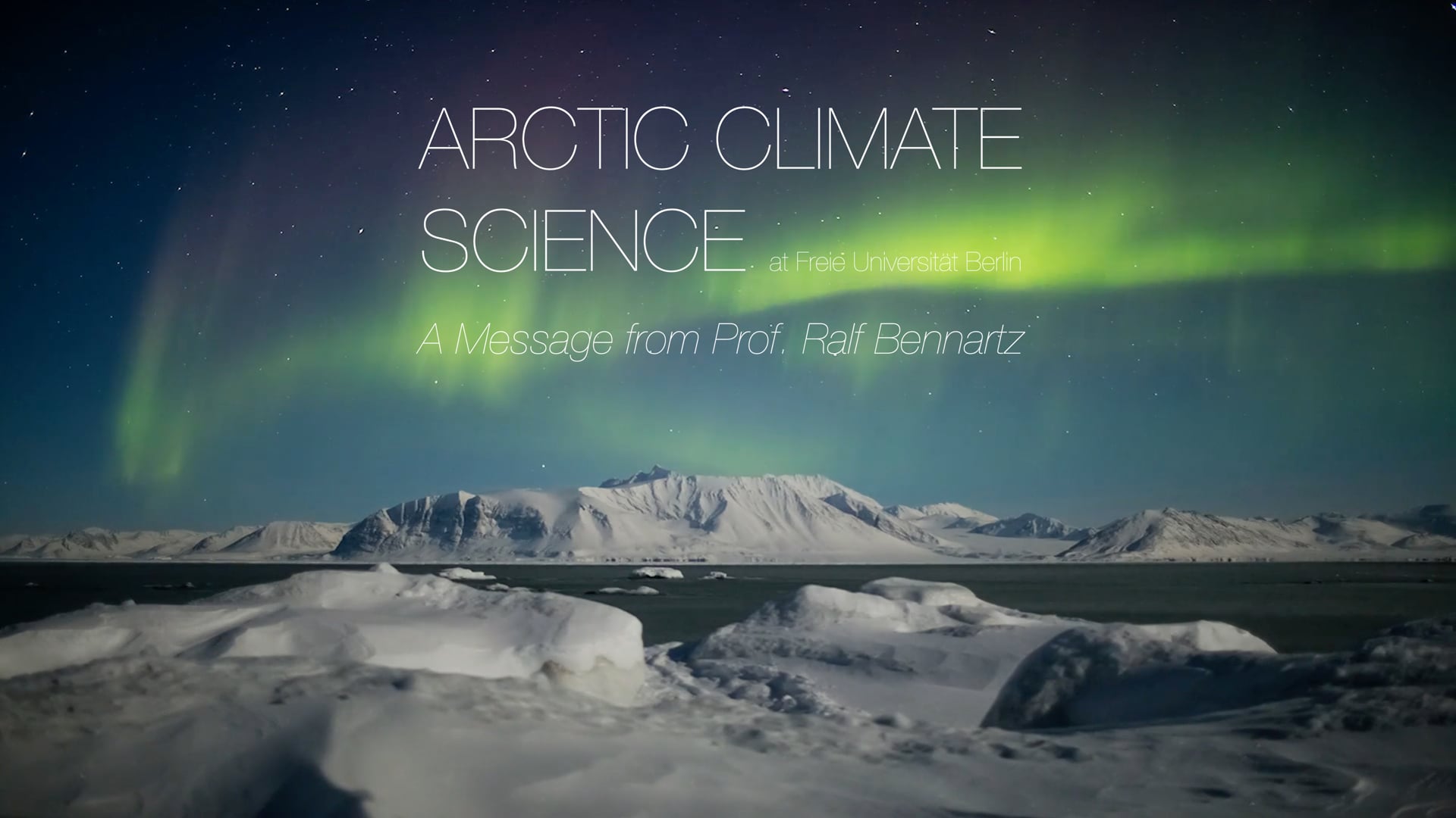 Campaign for University Programme in the Arctic