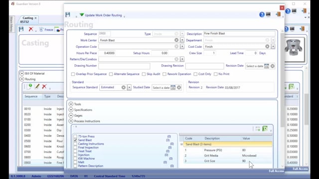 Bill of Material and Routing
