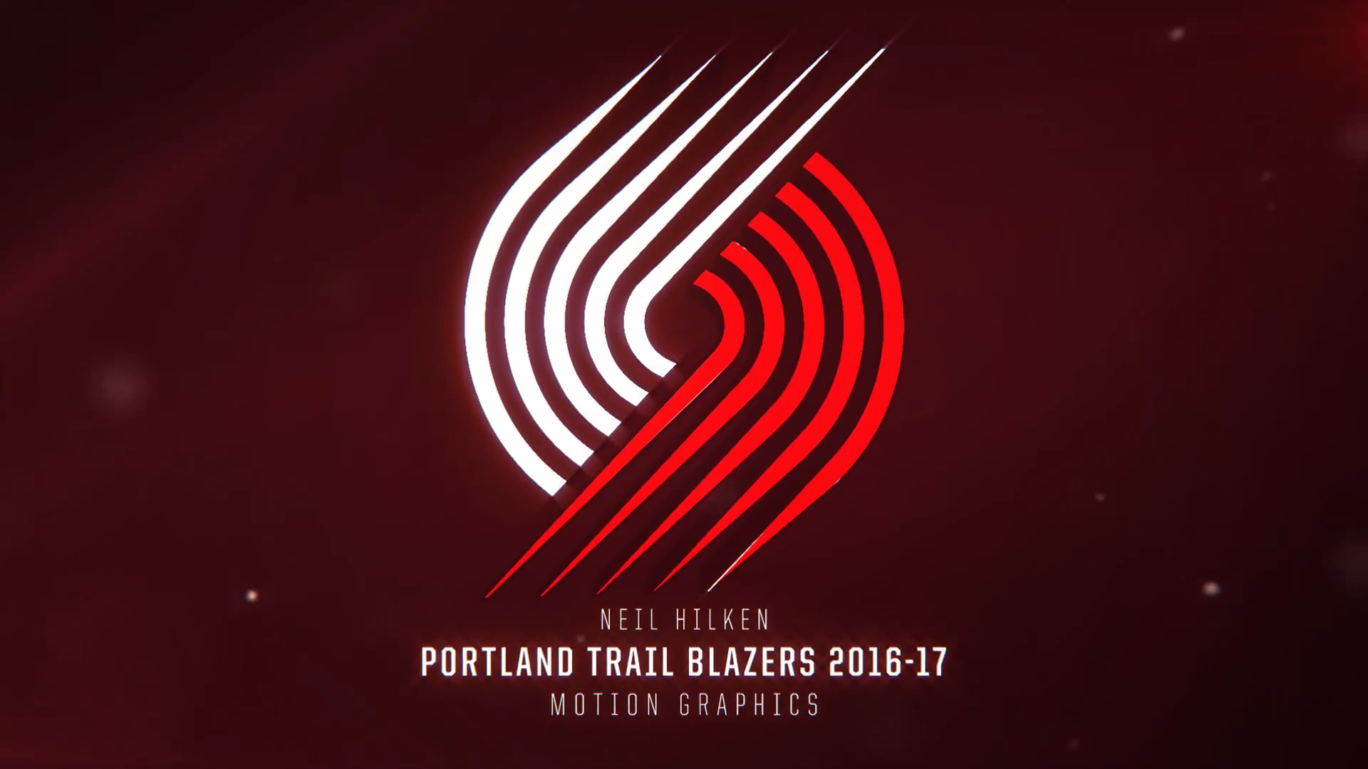 Portland Trail Blazers 2016-17 Season Motion Graphics Elements