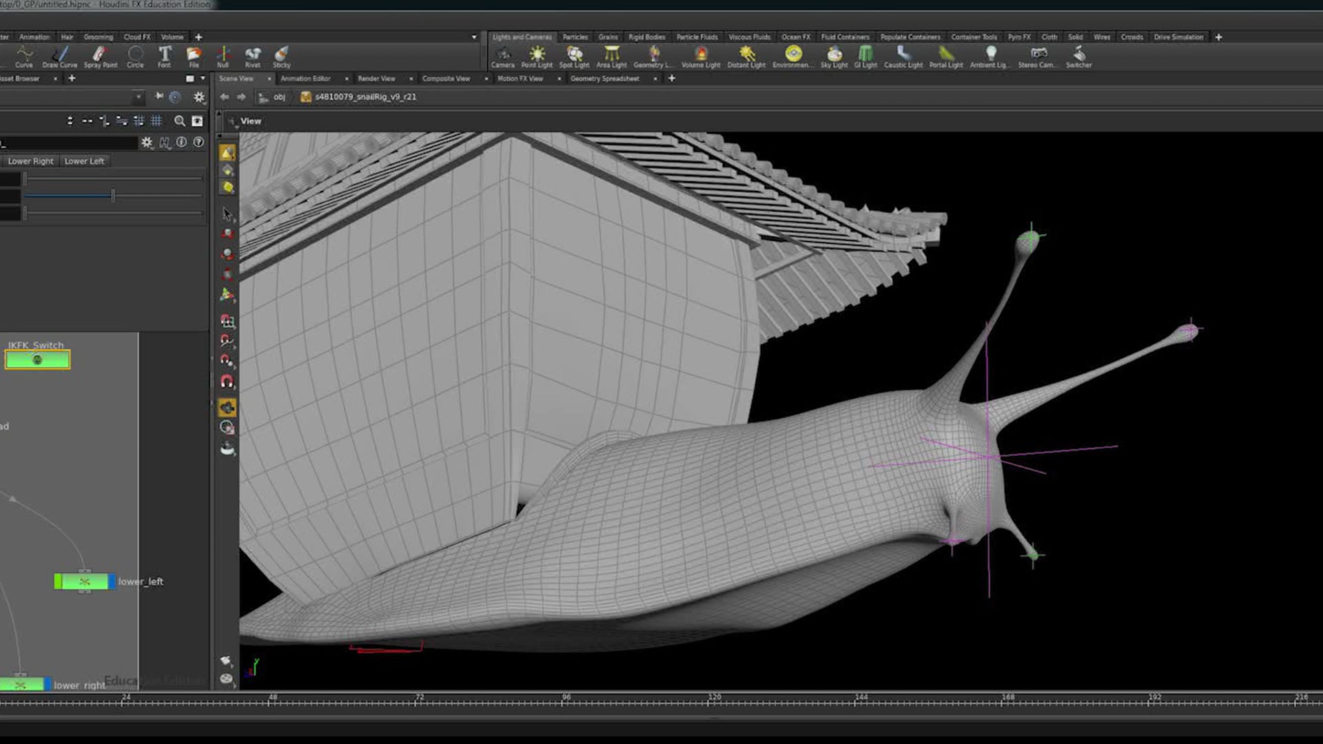 Snail Rig in Houdini