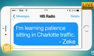 Zeke Finds Patience in Traffic