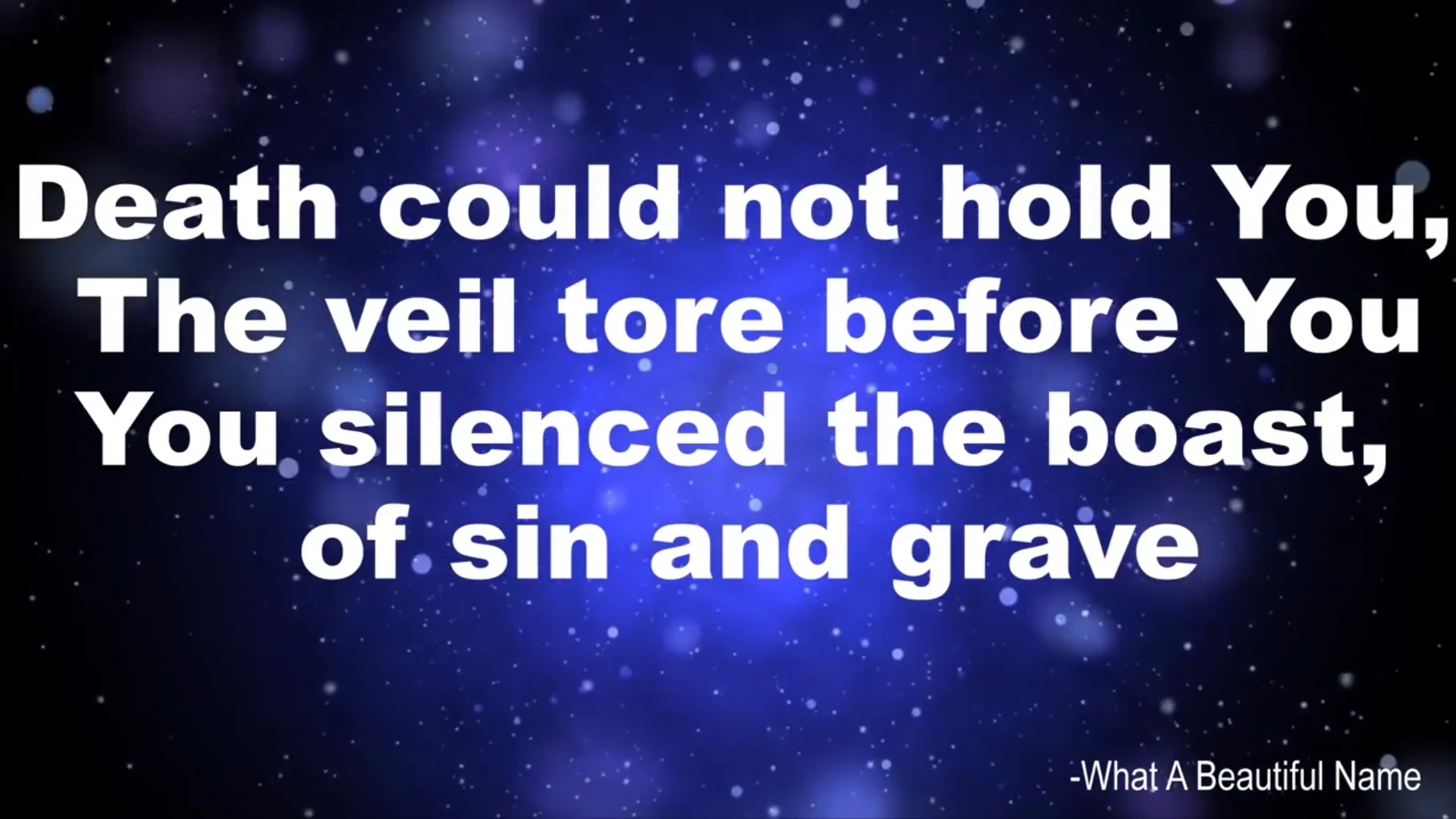 What A Beautiful Name Hillsong Instrumental with lyrics... on Vimeo