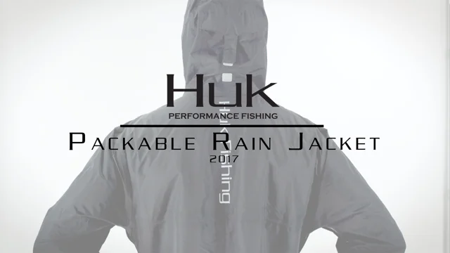 Huk Packable Rain Jacket - Black