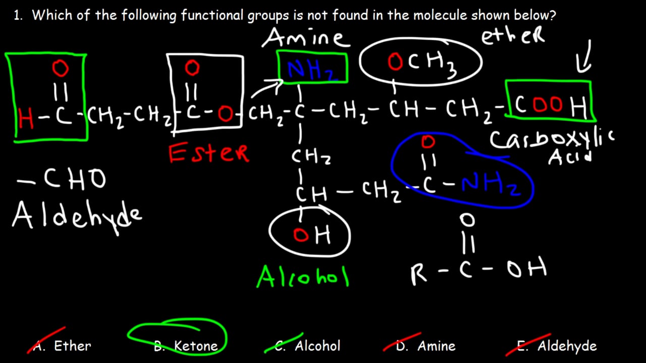 Watch Organic Chemistry 1 Final Exam Review Multiple Choice Test Study