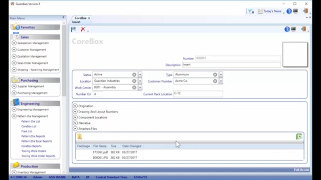 Core Box Maintenance