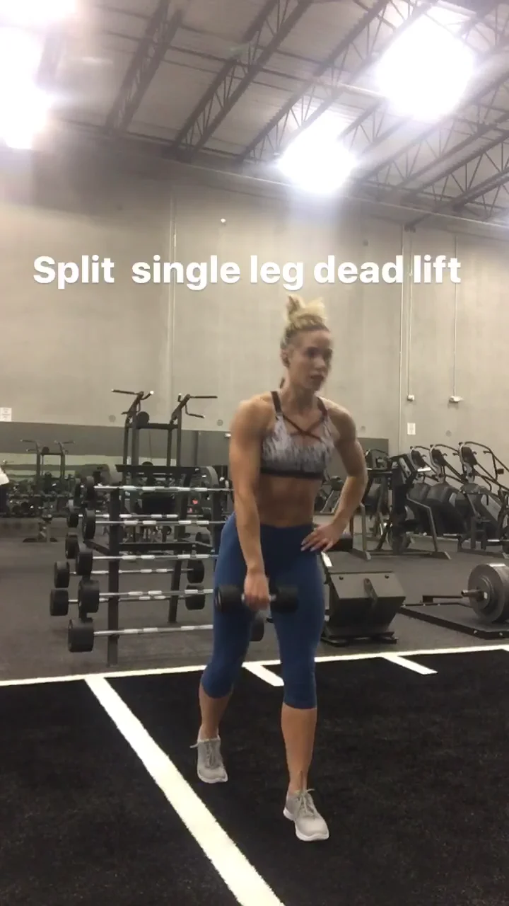 Split stance single leg deadlift. rdl on Vimeo