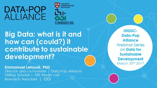 Webinar - Data-Pop Alliance
