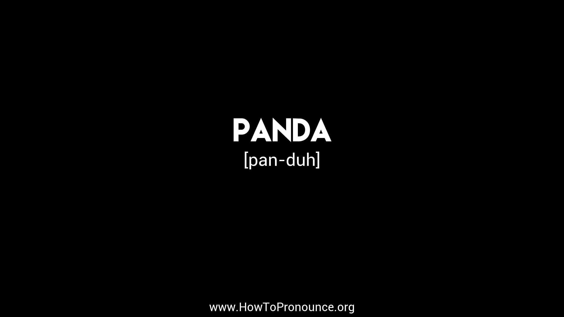 how-to-pronounce-panda-on-vimeo