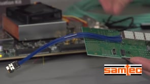 Samtec Flyover QSFP In Xilinx VCU118 OFC 2017