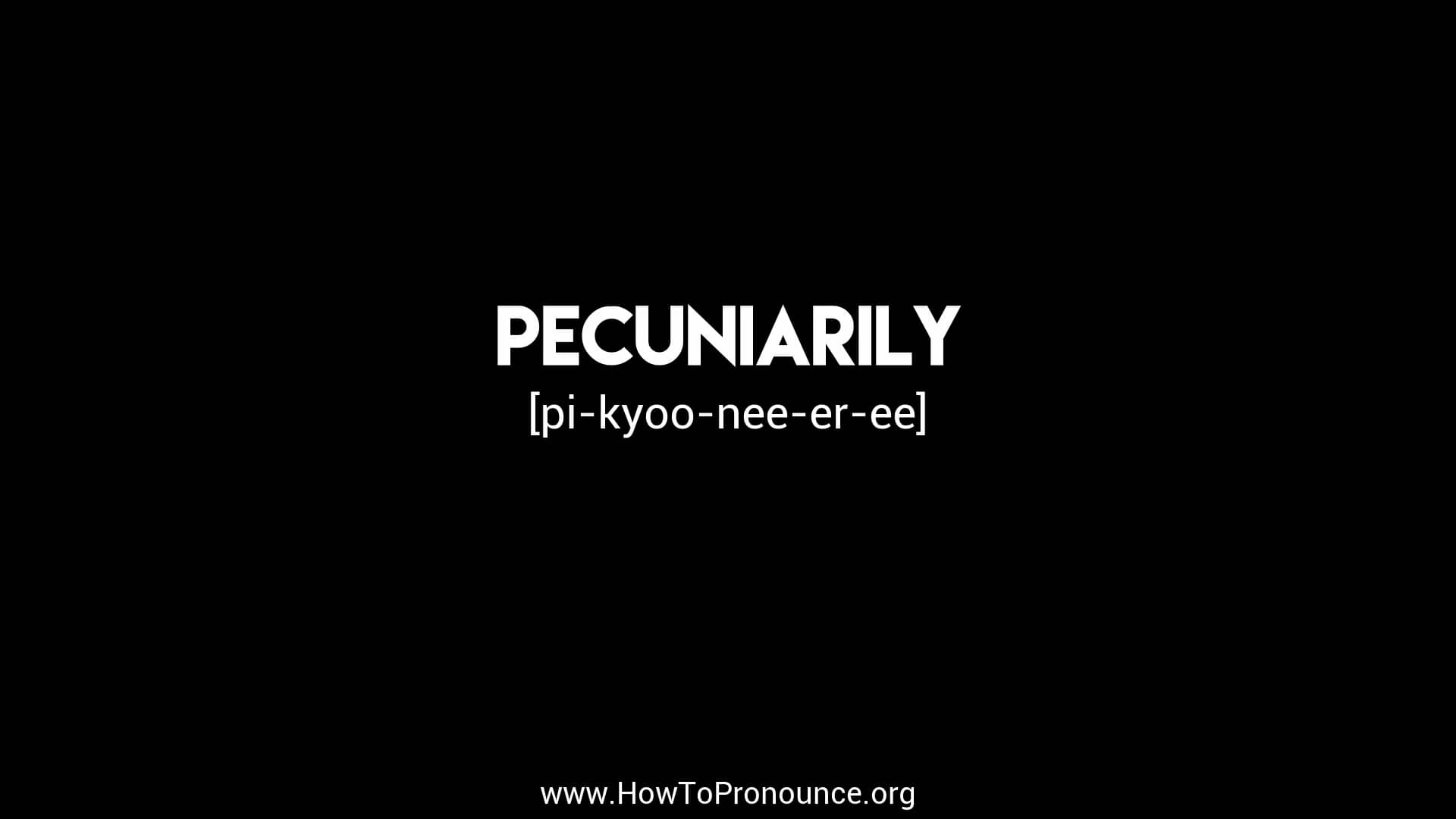 how-to-pronounce-pecuniarily-on-vimeo