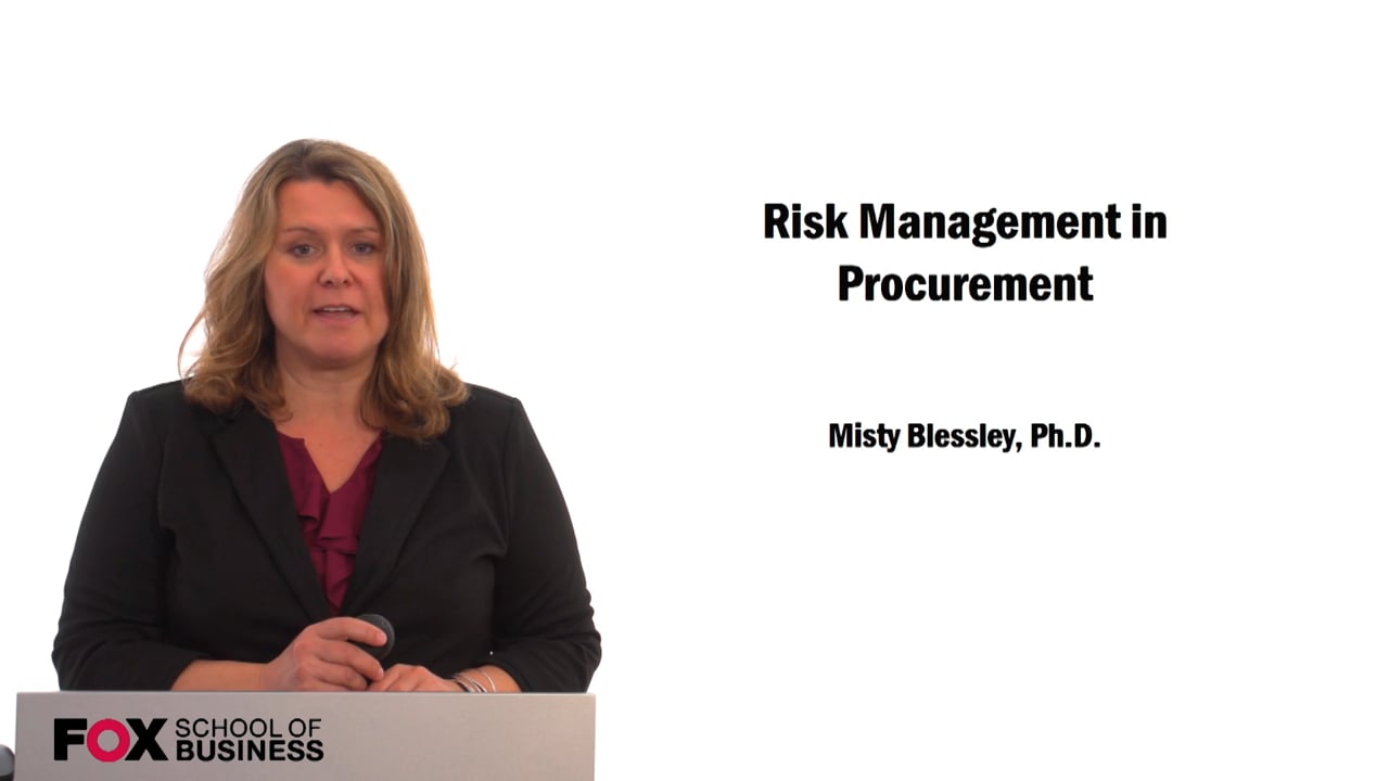 Risk Management in Procurement