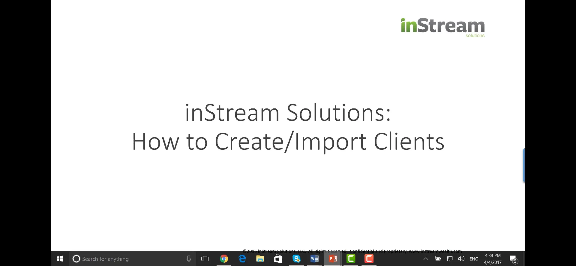 Create and Import Clients in inStream on Vimeo