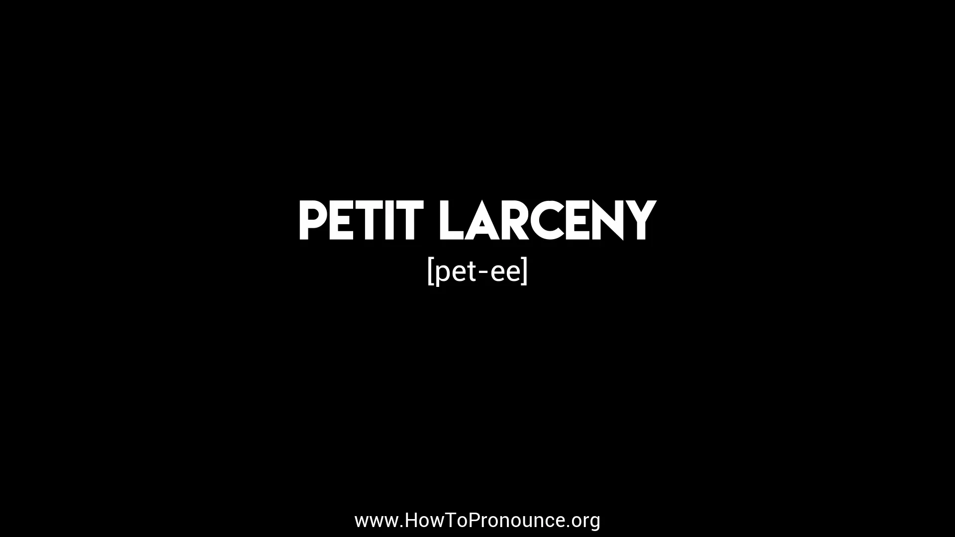 How to pronounce petite