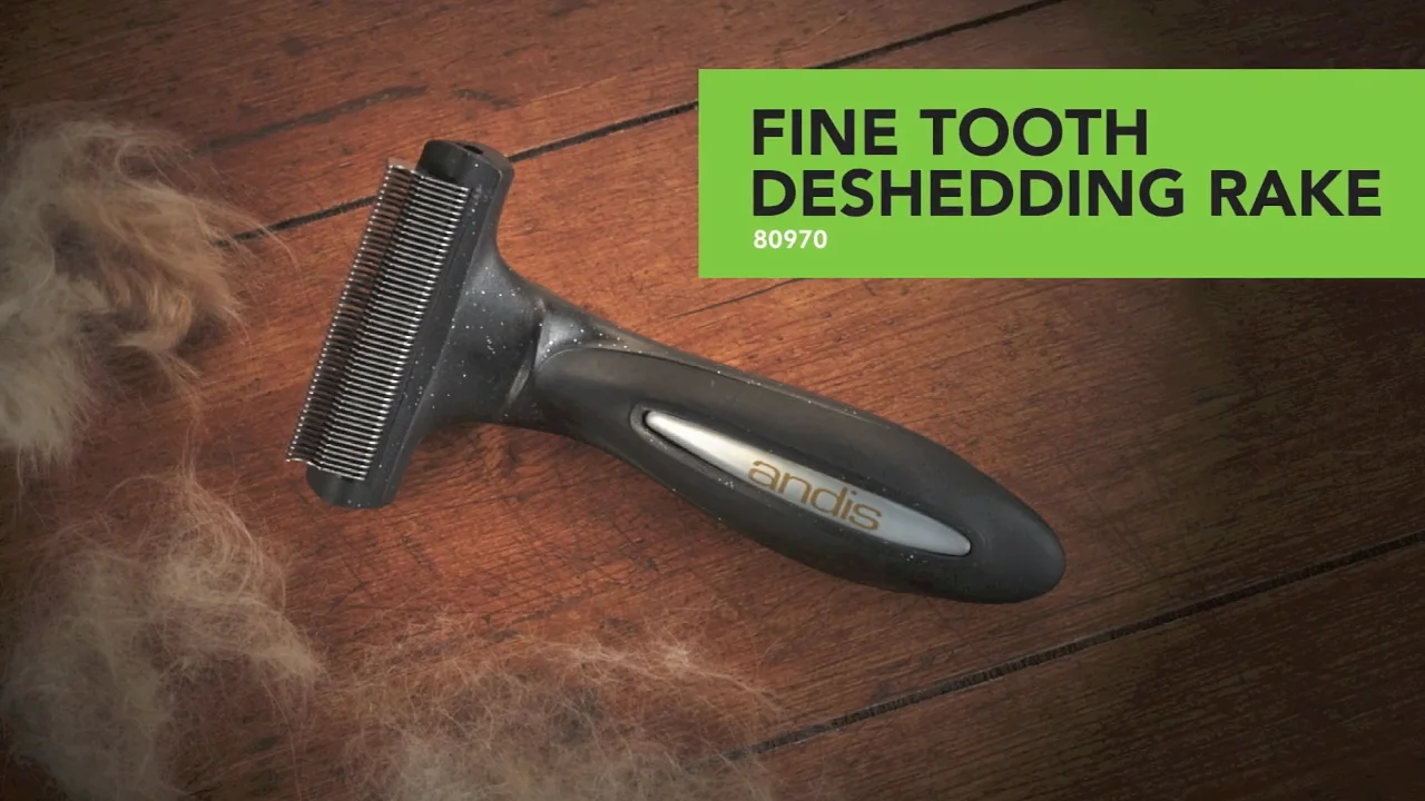 Andis fine tooth deshedding sales rake