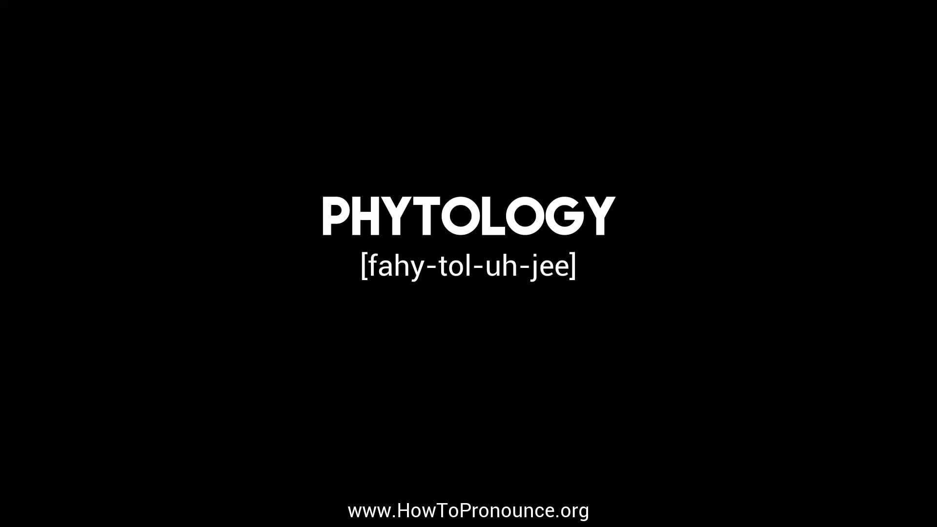 how-to-pronounce-phytology-on-vimeo