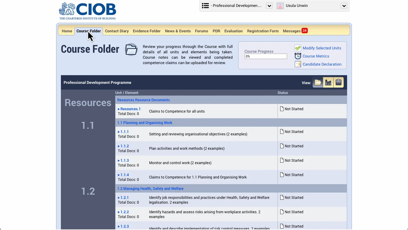 Recording Evidence & Uploading Claims to Competence. in PDP - CIOB on Vimeo