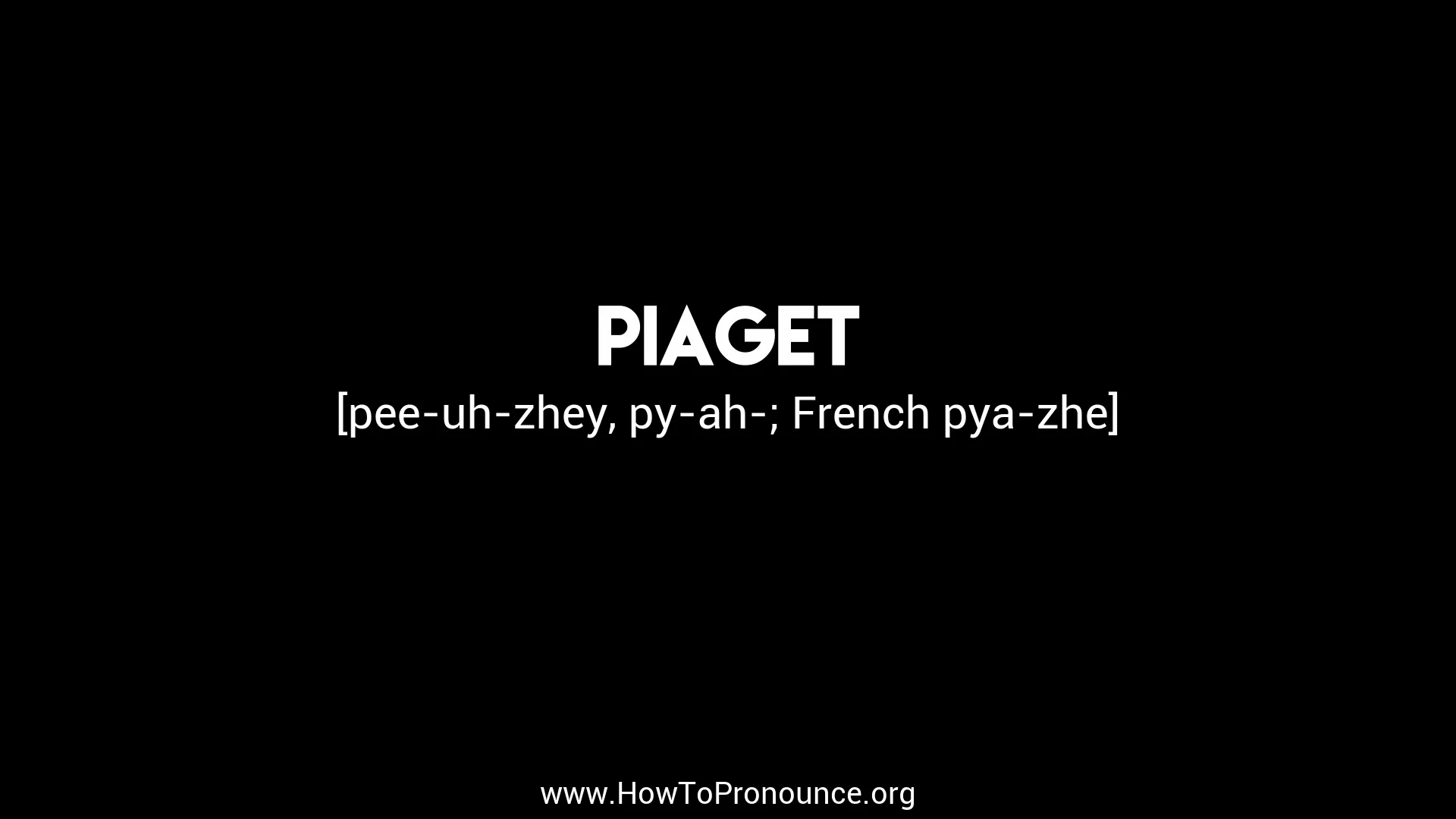 How to Pronounce