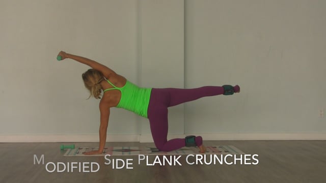 Modified Side Plank Crunches