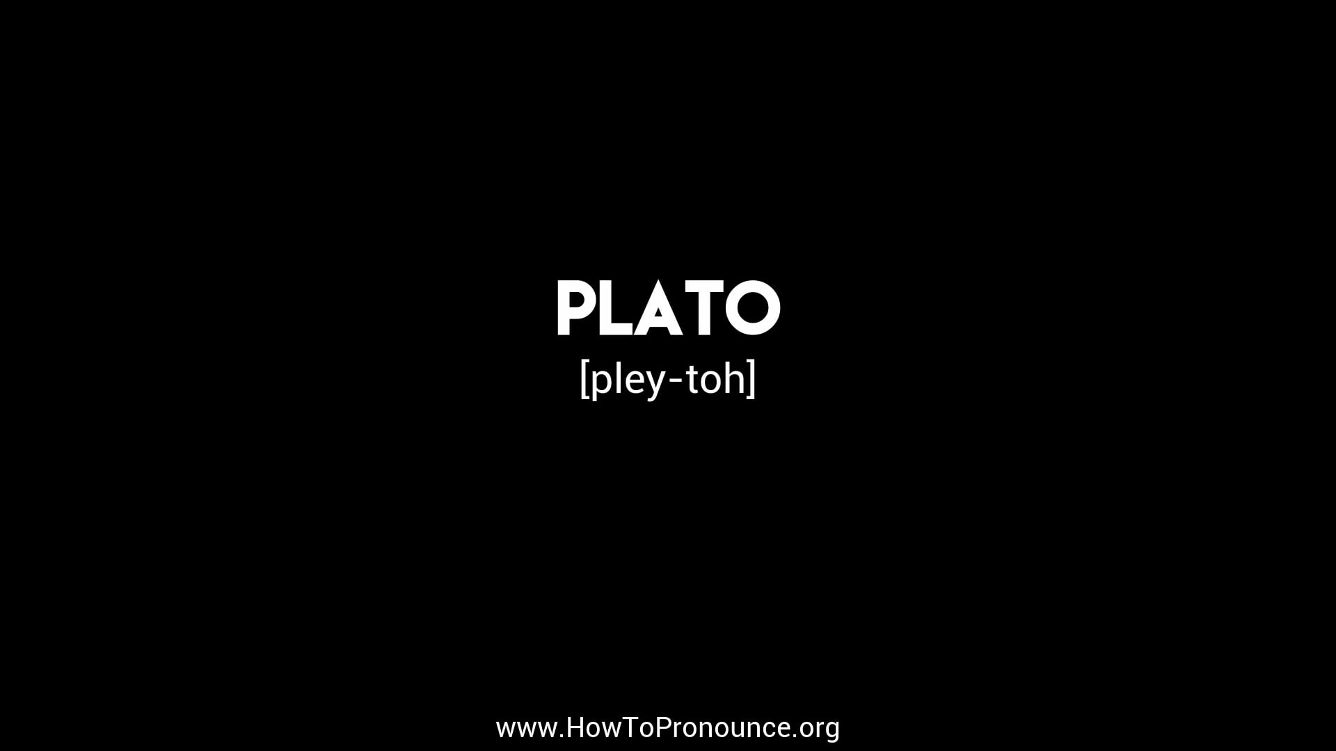 How to Pronounce "plato" on Vimeo
