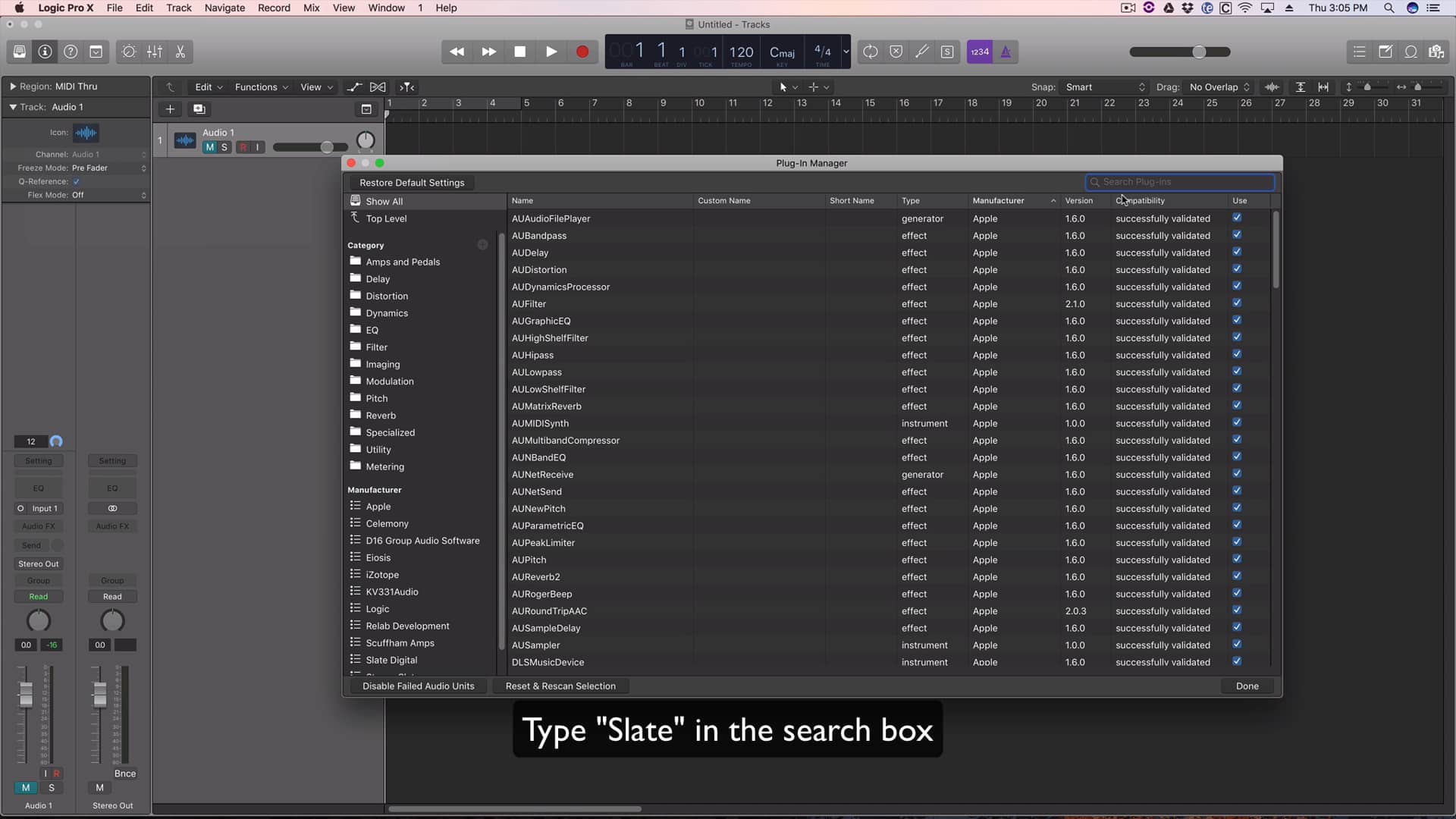 How To Rescan Plugins In Logic Pro X on Vimeo